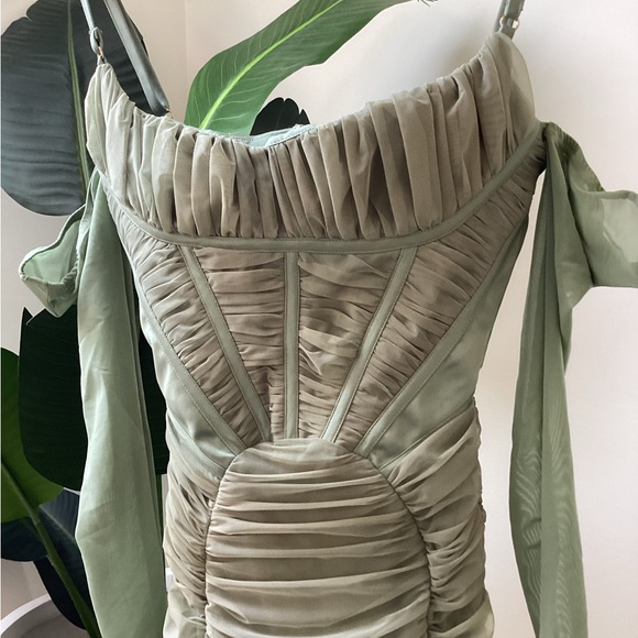 House of CB sage green mini dress - Picture 2 of 5